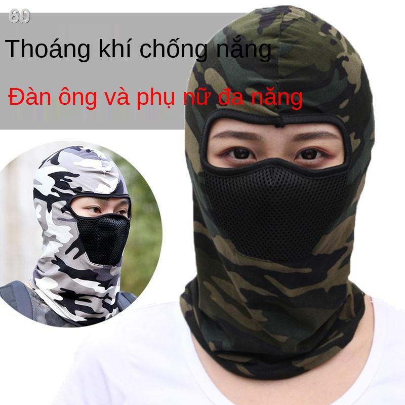 Mũ chống nắng bụi công trường, câu cá mùa hè, đi nam ngoài trời, khẩu trang nữ, bảo vệ mặt và cổH