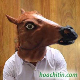 Mặt nạ cao su ngựa nâu