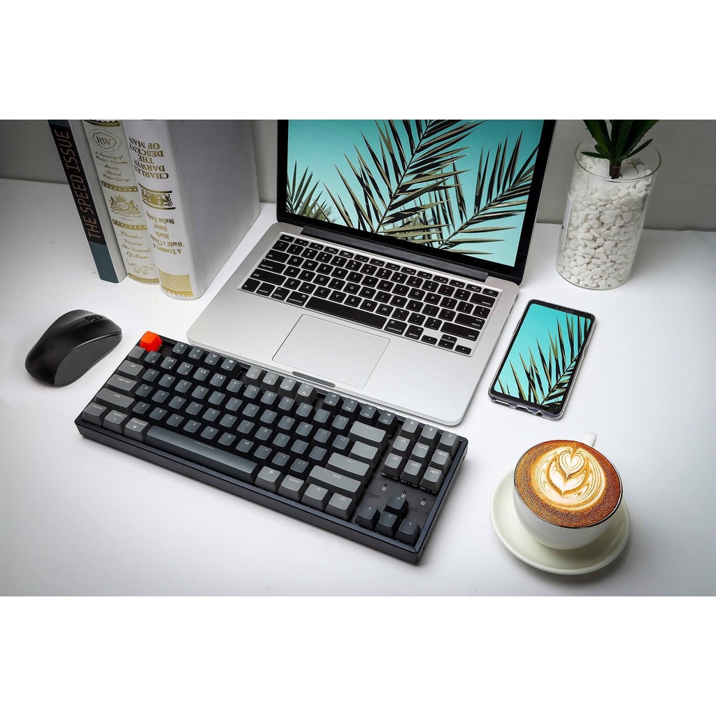 Bàn Phím Cơ Keychron K8 Chất Liệu Nhôm Switch Gateron - Bảo hành chính hãng 12 tháng