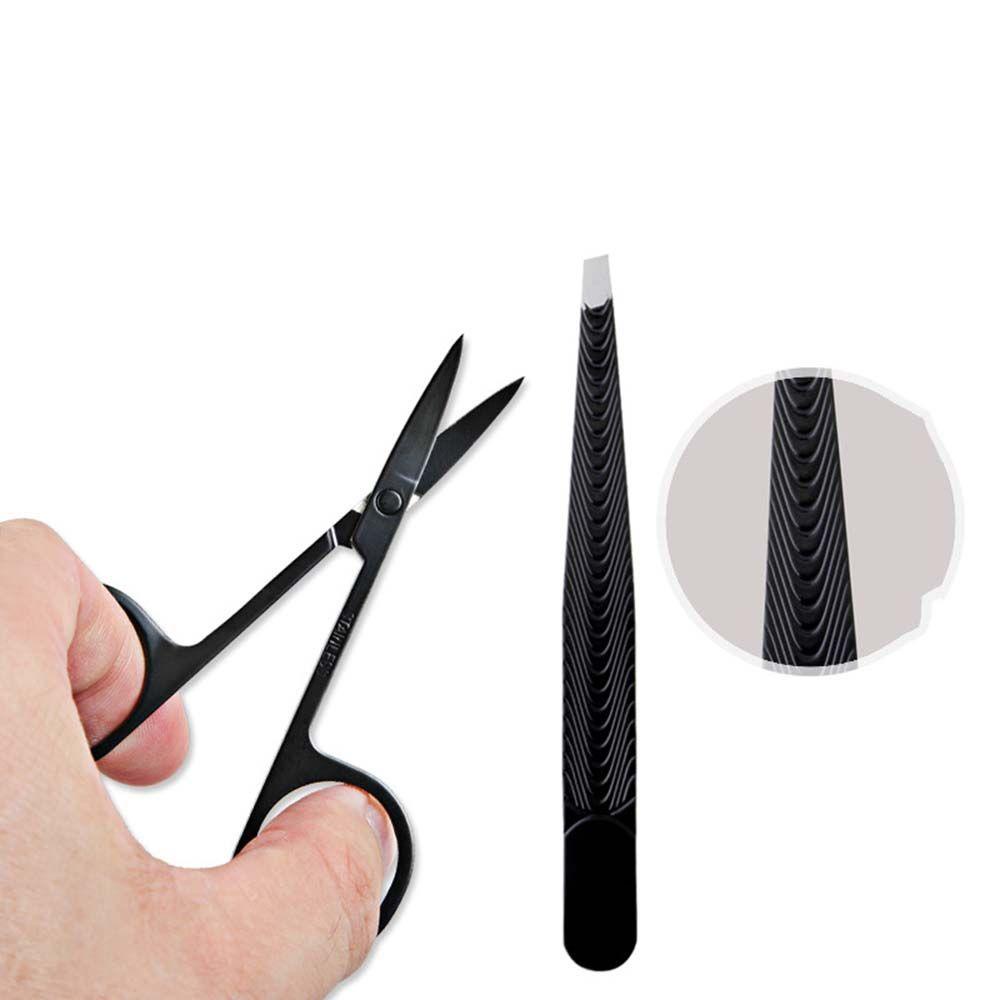 MOCHO 1 Bộ Dụng Cụ Tỉa Lông Mày ABS Bằng Thép Không Gỉ Chất Lượng Cao