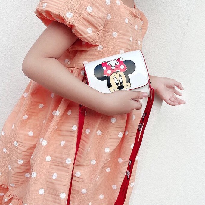 Túi đeo chéo MINI dễ thương hình MK phong cách Hàn Quốc cho bé