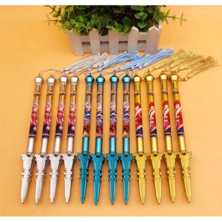 Combo 3 bút Tam Tiêm Thương 3 màu có dây tua rua, tạo hình mới của Triệu Vân trong game