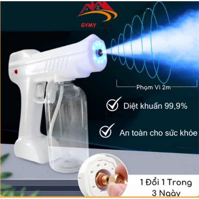 PVN33137 Súng Xịt Khử Khuẩn Atomizer - Máy Phun Sát Khuẩn Cầm Tay Nanomax t2