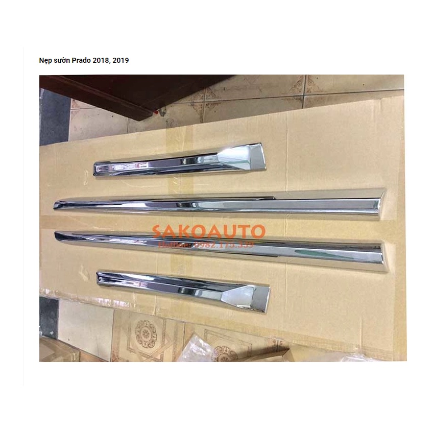 Nẹp sườn Prado 2010  2011 2012 2013 đến 2018, 2019, 2020, 2021 2022 2023