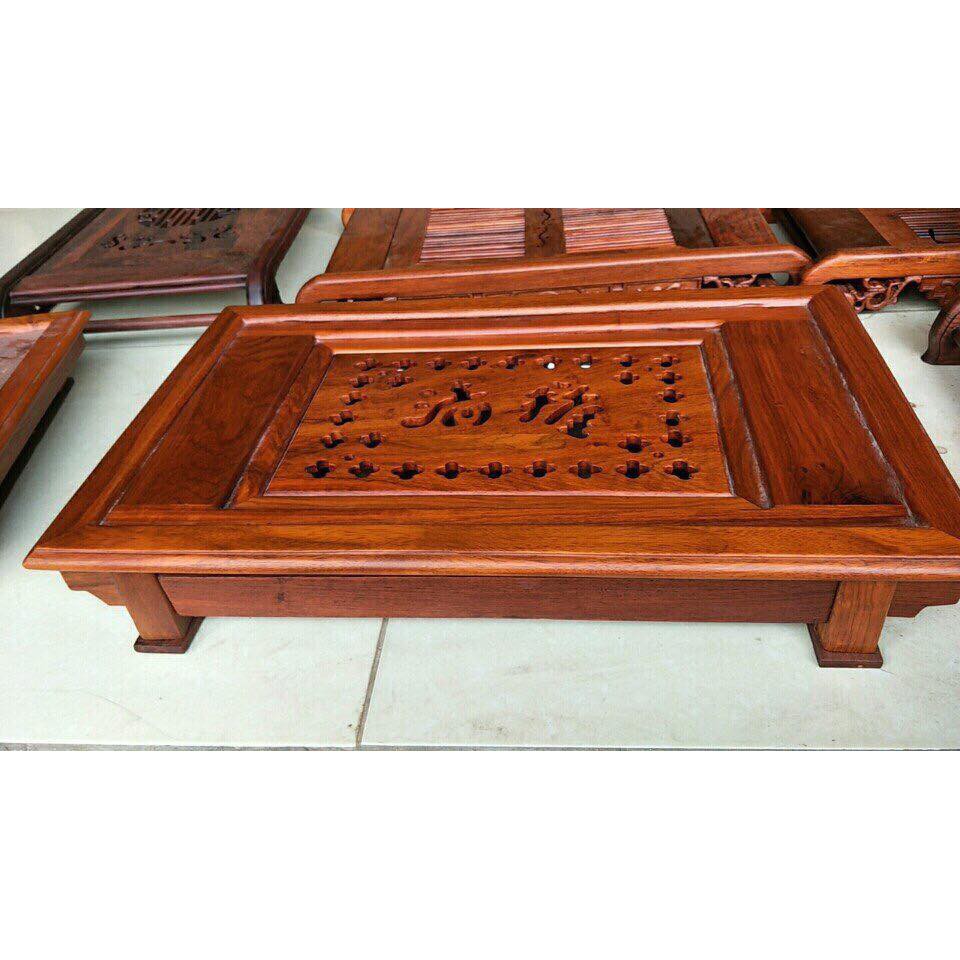 Khay trà tần thủy hoàng bàn trà phòng khách gỗ hương cao 12cm