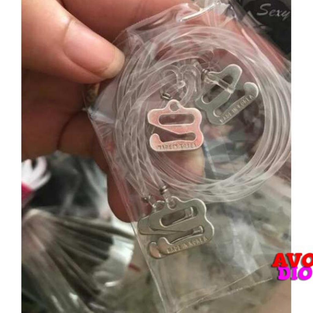 Dây áo ngực trong suốt, Dây áo trong suốt sợi bún Kiểu dáng tăm bé siêu deo dai