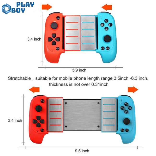 Wireless Bluetooth Game Controller Telescopic Gamepad Joystick for Samsung Xiaomi Huawei Android PC