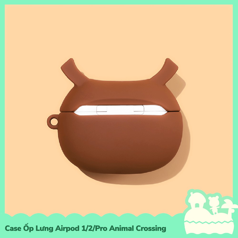 [Sẵn VN - NowShip] Case Ốp Lưng Air_Pod 1 / 2 / Pro Gel Silica Kiểu Dáng Village Game Animal Crossing Horizons