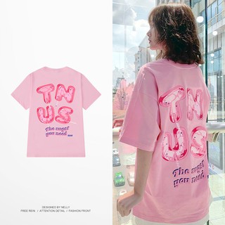 [NY0120] Áo thun ngắn tay NELLY in hình "TNUS" áo phông (NELLY)