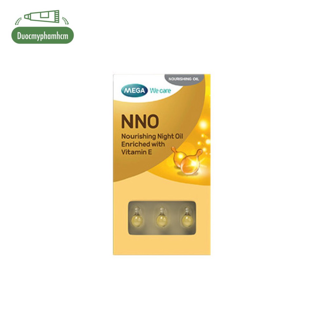 Viên Dưỡng Da NNO Vitamin E Khóa Ẩm Dưỡng Da Sáng Mịn ( Dạng vỉ 10v, hộp 30v)