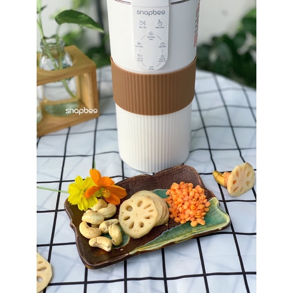 Máy làm sữa hạt mini Snapbee nấu sữa hạt,xay sinh tố ,nấu cháo,dễ vệ sinh