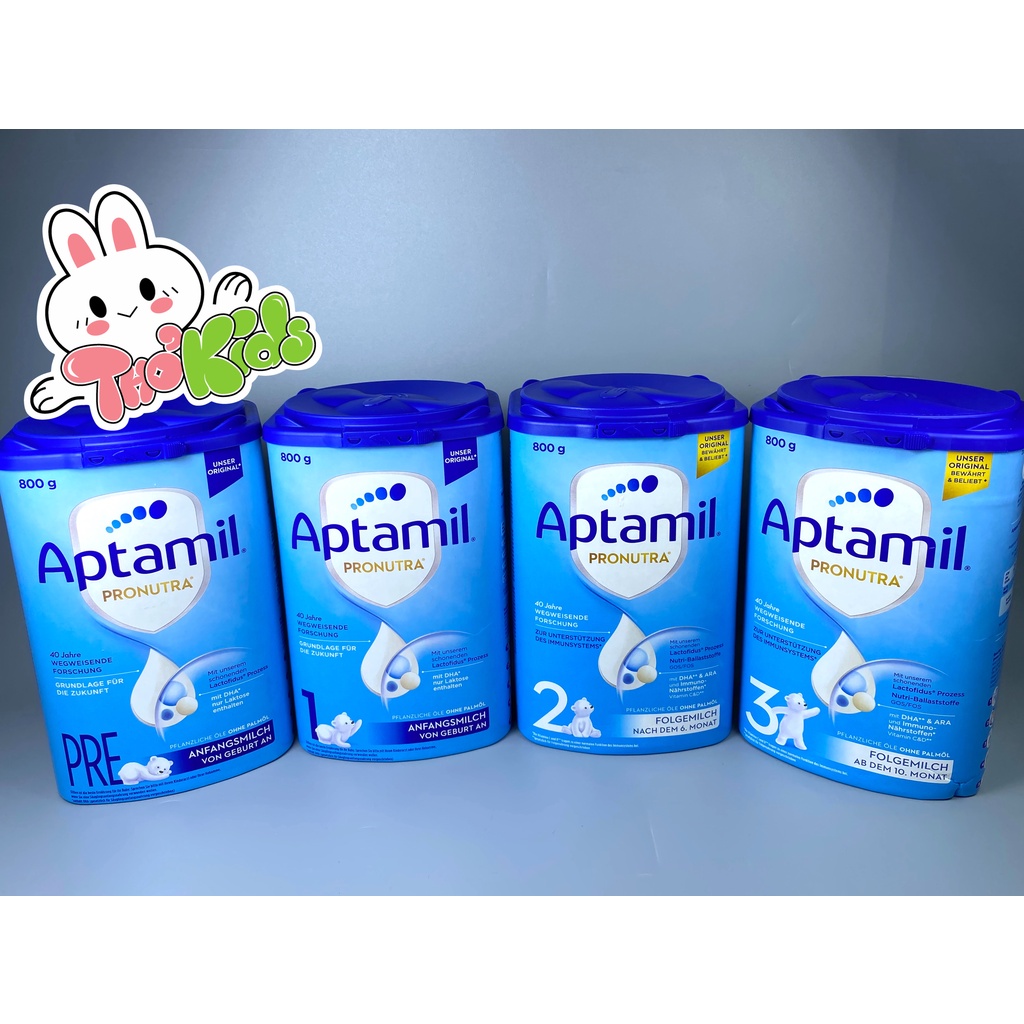 Sữa Aptamil Pronutra Advance Xanh Số 1, Xanh Số 2, Xanh Số 3 - Loại 800g - Aptamil Đức Hàng Nội Địa