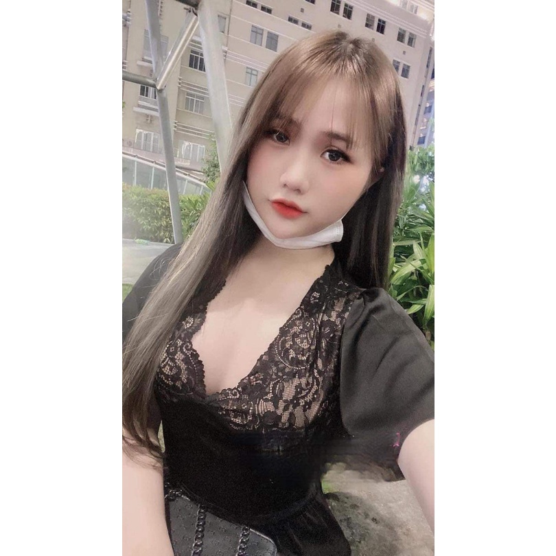 Đồ ngủ nữ mềm mịn, set 2 món, đồ bộ mặc nhà phối ren, mặc nhà thoáng mát, mềm mịn, đủ màu