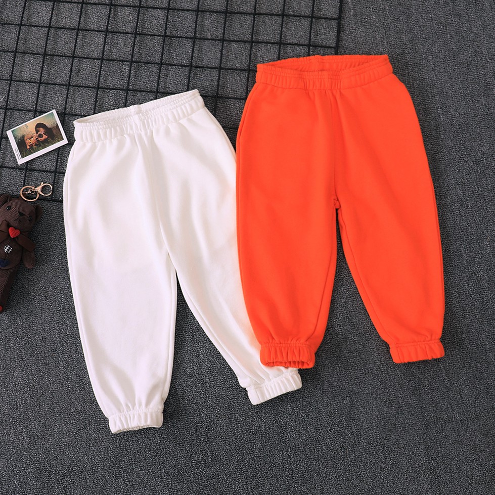 Quần Thể Thao Màu Trơn Chất Liệu cotton Thời Trang Cho Bé Trai