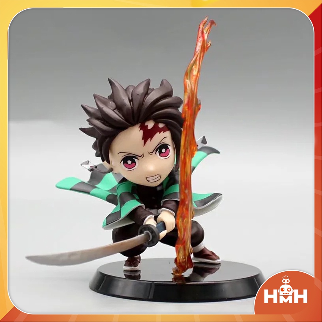 Mô hình  Kimetsu no Yaiba, Sưu tầm nhân vật Demon slayer có đế đứng và hiệu ứng chất liệu nhựa PVC cao cấp