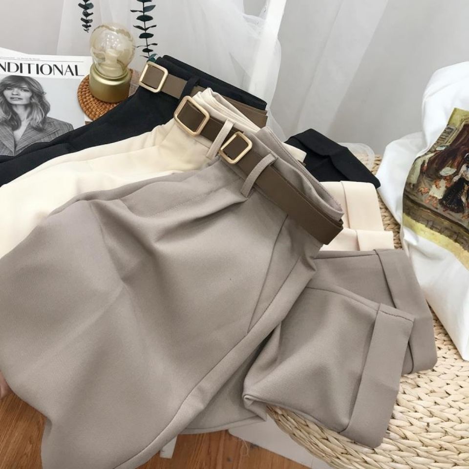 Quần Dài Lưng Cao Dáng Rộng Phong Cách Retro Hợp Thời Trang