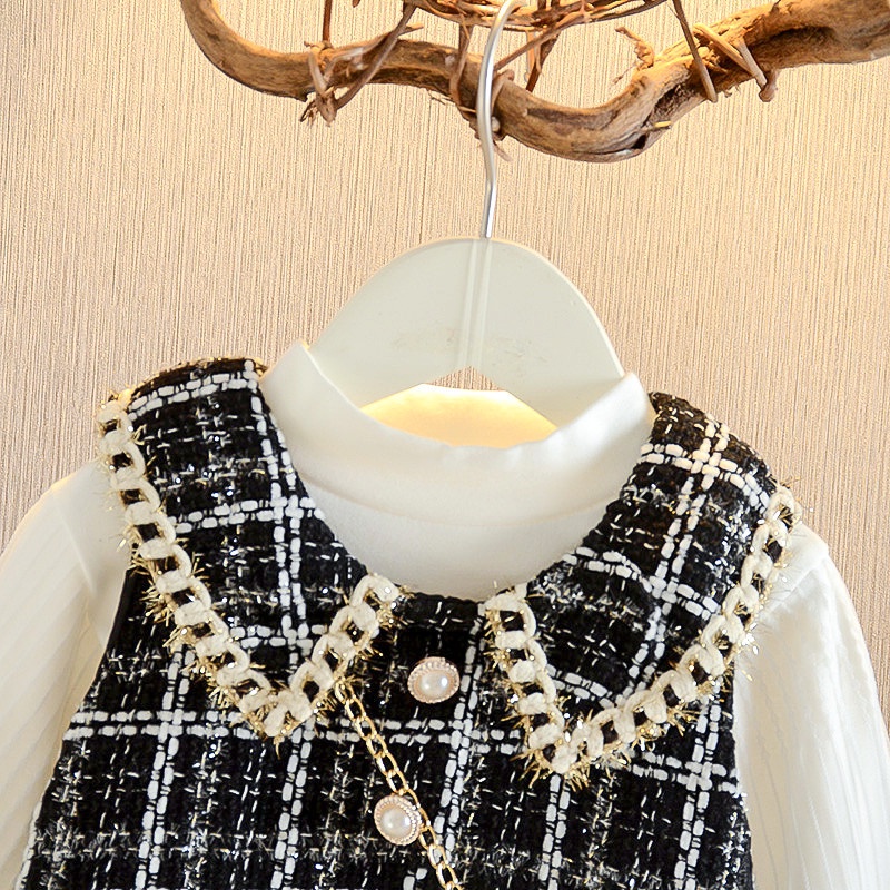 Set trang phục BEAR LEADER 3 món họa tiết kẻ sọc thời trang xinh xắn cho bé gái