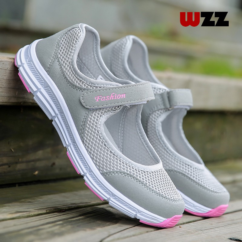 Giày thể thao WZZ siêu nhẹ thoáng khí thời trang năng động cho nữ trung niên size 35-42