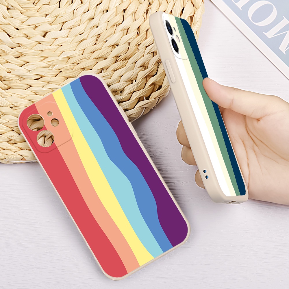 Ốp Điện Thoại Mềm Màu Cầu Vồng Cho Tecno Spark 6 GO 6 Air Spark 7 PRO Camon 17 PRO 17P Infinix HOT 10 9 PLAY 10S 11S NOTE 11 10 PRO SMART 4 5 #H085