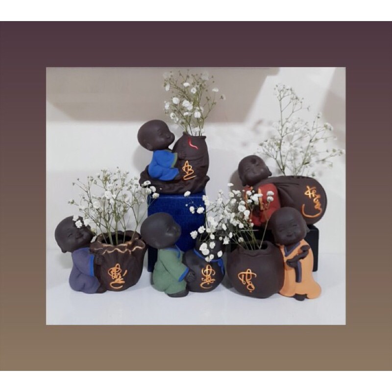 Tượng Tiểu Và Chậu Gốm Cầu Phúc | BigBuy360 - bigbuy360.vn