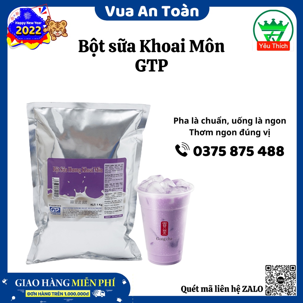 Bột sữa Khoai Môn GTP 1kg Làm Trà Sữa Khoai Môn