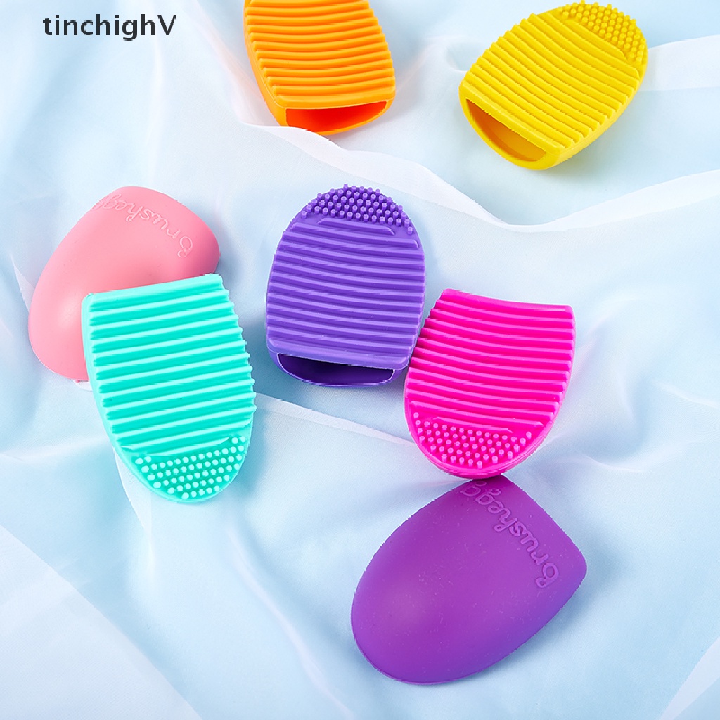 1 Miếng Silicone Vệ Sinh Cọ Trang Điểm Tiện Dụng