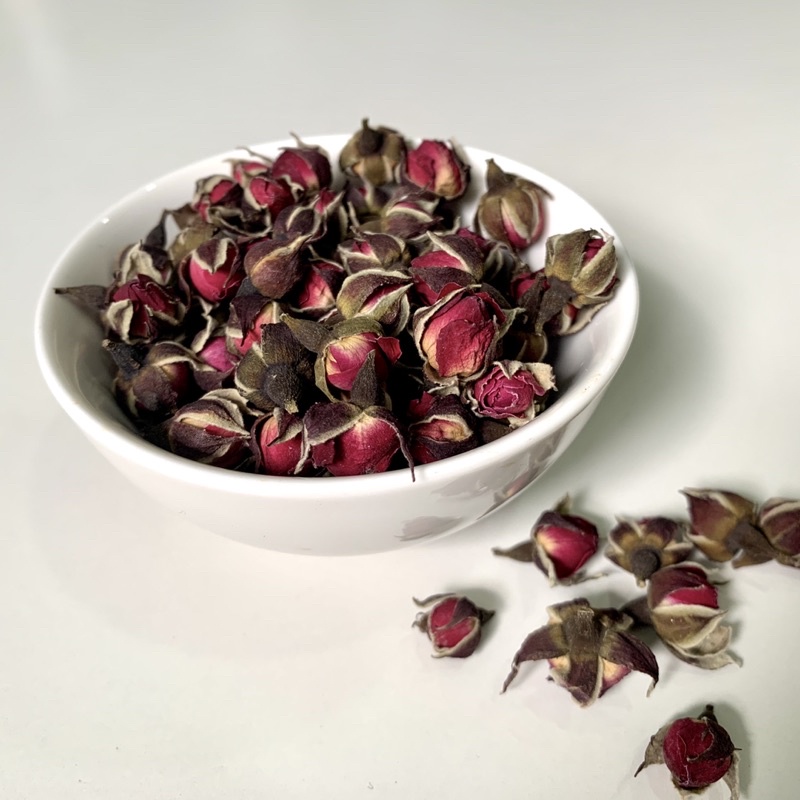 Nụ Hoa Hồng Khô 50G - Hoa hồng sấy khô Loại 1 - Nguyên Nụ Không Vụn Pha trà, trang trí