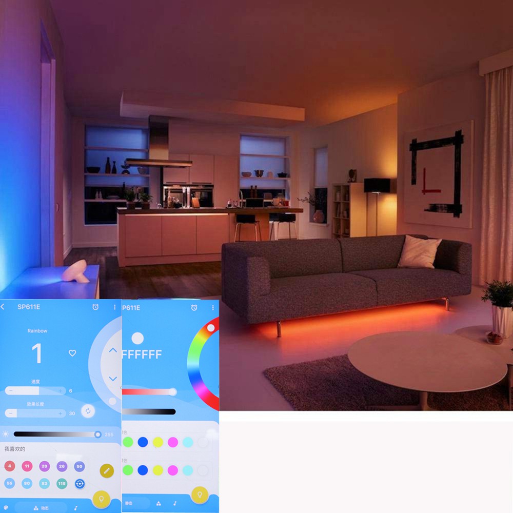 Bộ Điều Khiển Đèn led sp611e bluetooth app ir38 Phím Cho ws2811ws2812 dc5v-24v