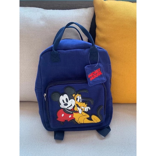 Balo zara mickey xanh than cho bé