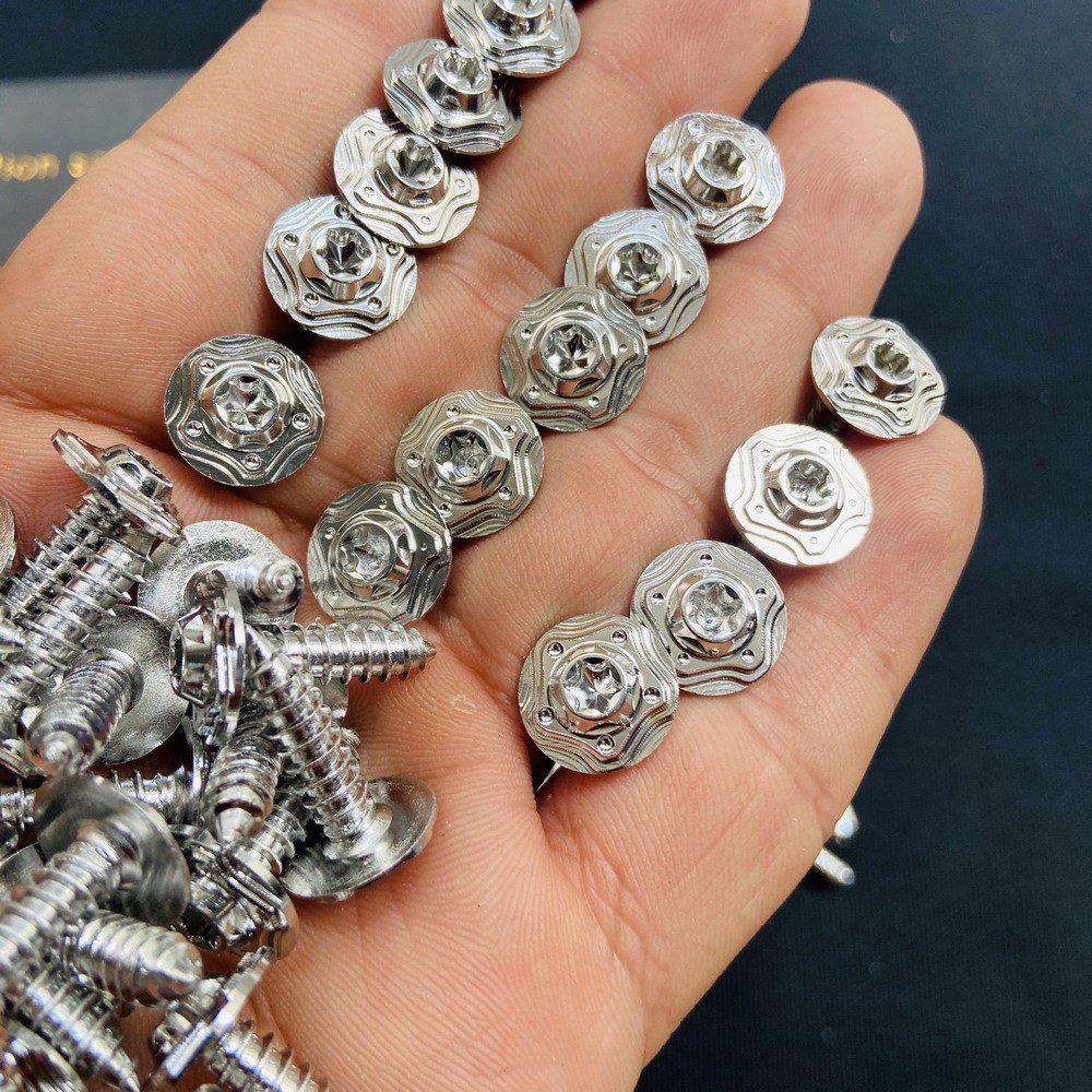 ỐC SALAYA 5LY15 RĂNG XOẮN BẮT DÀN ÁO XE YA, NẮP PÔ E TAY GA XE MÁY ( BAO RỈ SÉT TRỌN ĐỜI )