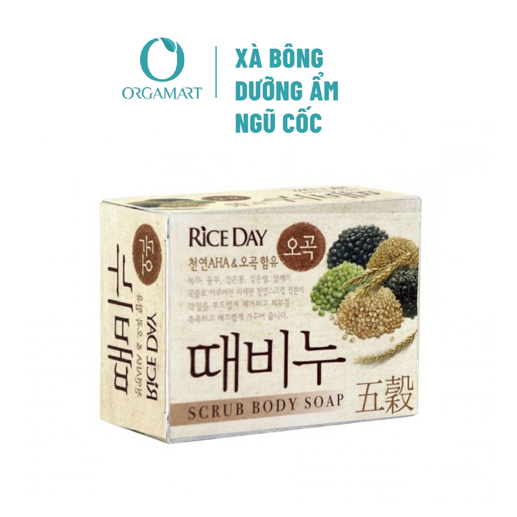 Xà Bông Lion Tắm Tẩy Da Chết Chiết Xuất Ngũ Cốc Hàn Quốc Dưỡng Trắng Da Sạch Mụn 100g