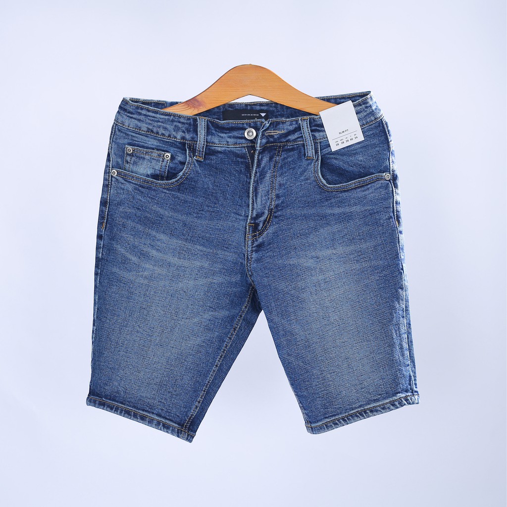 Quần Short Nam Vải Jean Cao Cấp, Form Slimfit Đẹp Dễ Phối Đồ Phong Cách Cá Tính - QN08 | BigBuy360 - bigbuy360.vn