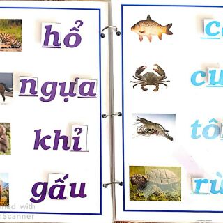 Học liệu bé học ghép vần