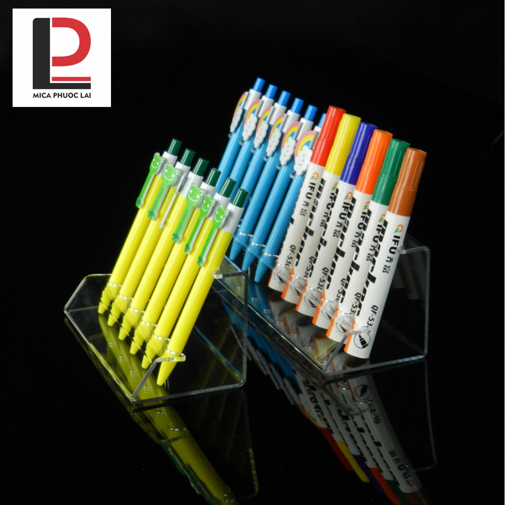 Kệ mica trưng bày bút/ viết, Giá đỡ acrylic cao cấp