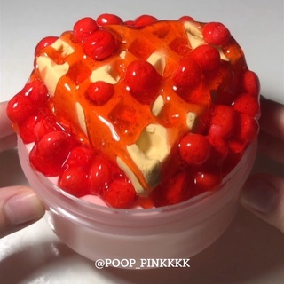 Cherry waffle // diy slime