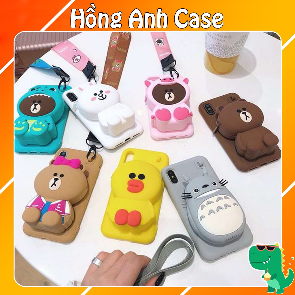 Ốp lưng iphone Gấu Ví Iphone 6/6plus/6s/6splus/7/7plus/8/8plus/x/xs/11/12/pro/max/plus/promax Hồng anh case