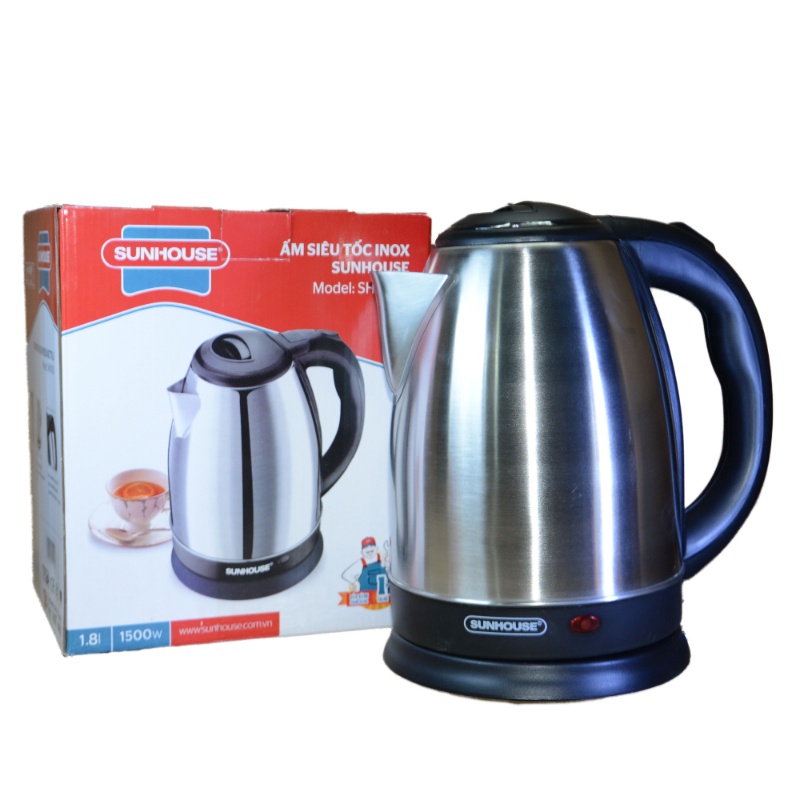 Ấm Siêu Tốc Inox - Bình Đun Siêu Tốc 1.8L