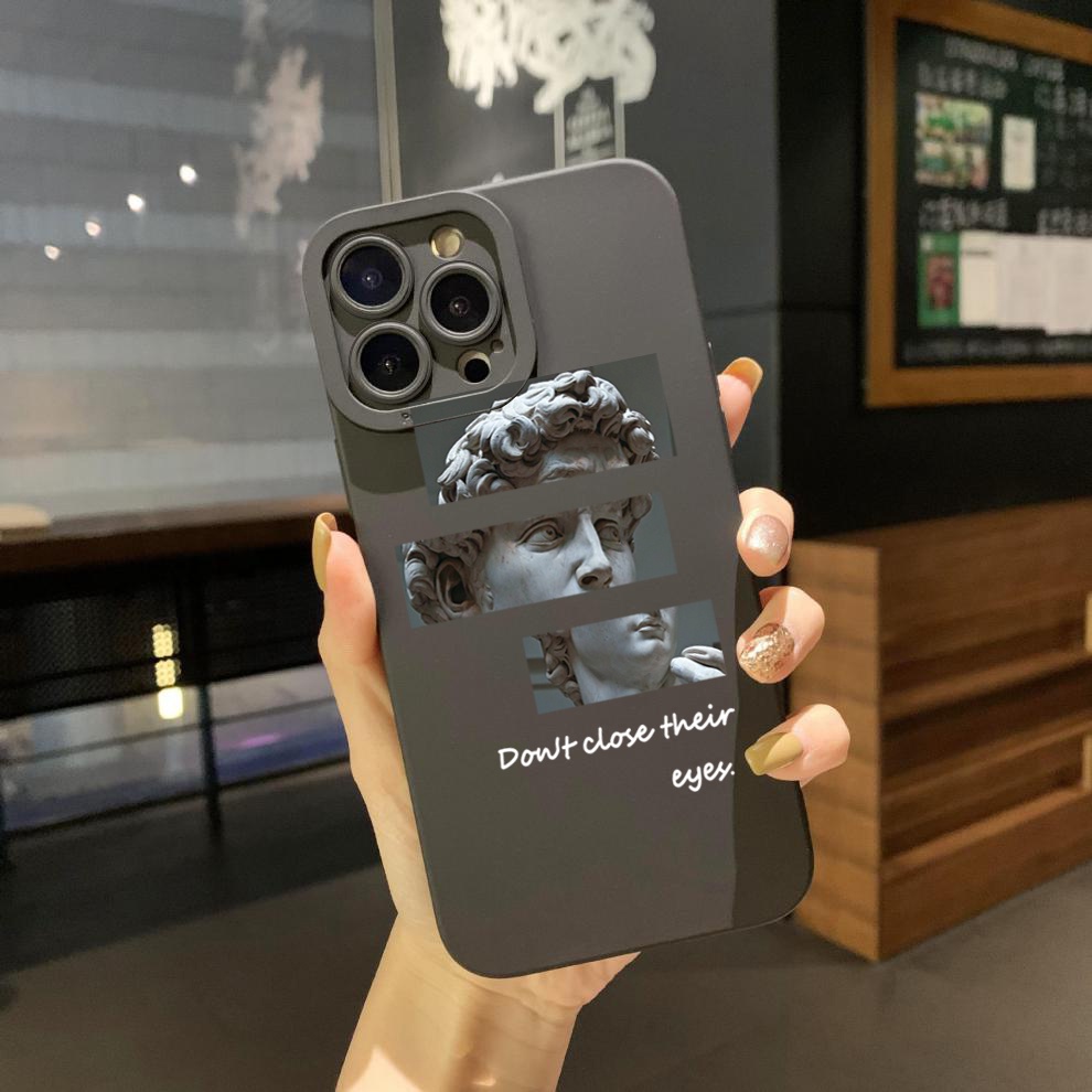 Ốp Điện Thoại Góc Vuông In Hình Tượng David Cho OPPO Reno7 4G Reno6 Reno8 Z 5G Reno5 F 7 Lite A17 A17K A77S A57S