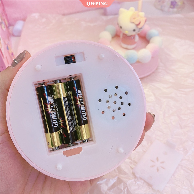 Đèn Ngủ Để Bàn Hình Mèo Dễ Thương Có Nhạc Cho Bé Gái
