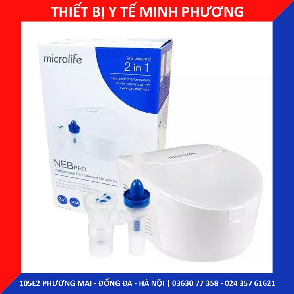 [Chính hãng] Máy xông khí dung mũi họng MICROLIFE NEBPRO