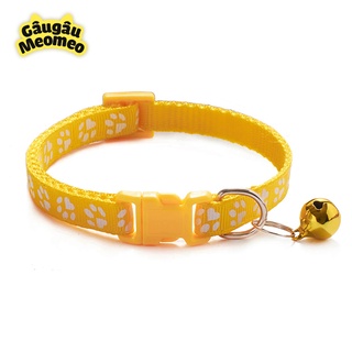 Vòng cổ chó mèo có chuông (Dài 20 - 35cm; rộng 1cm)