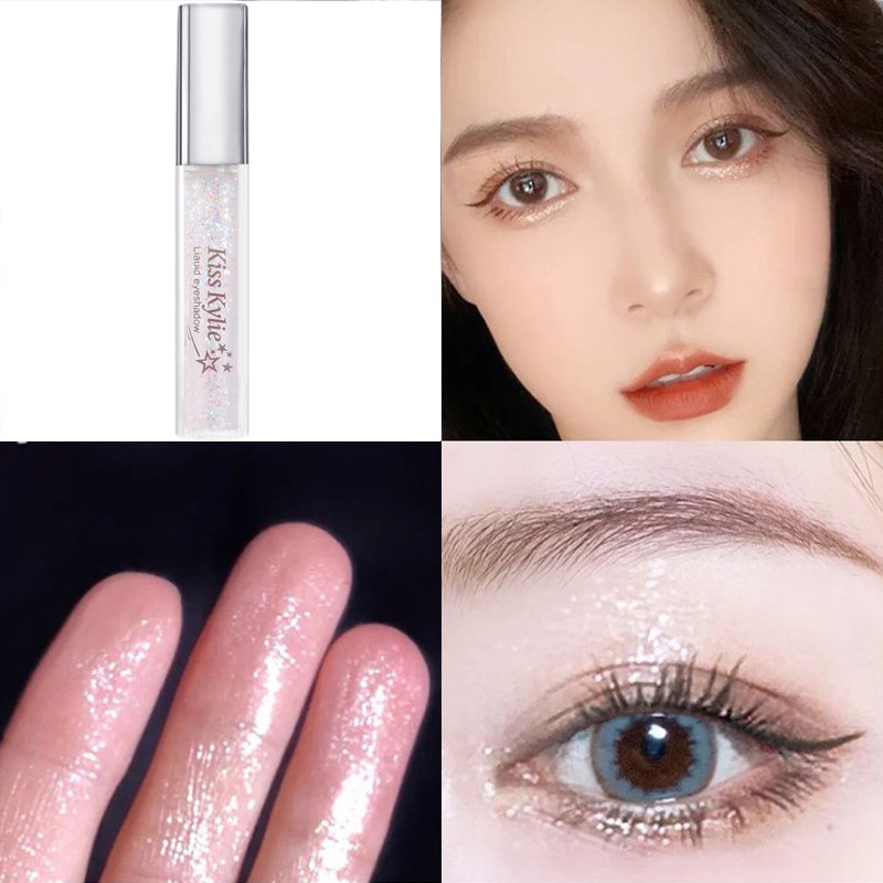 Phấn mắt dạng lỏng tông màu ánh ngọc trai bắt sáng lấp lánh