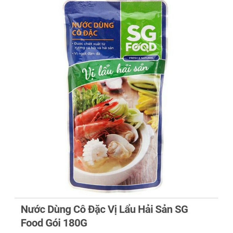 nước dùng cô đặc SG food vị lẩu thái/lẩu hải sản gói 150g