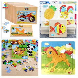 Combo 10 Tranh Ghép Gỗ Phương Tiện Giao Thông, Động Vật Phân Loại Theo Miếng Ghép Cho Bé