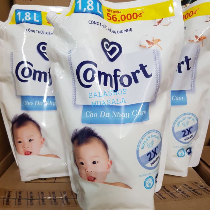 Nước xả vải Comfort đậm đặc cho da nhạy cảm 1.6l