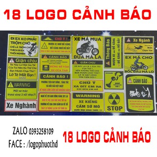 18 logo cảnh báo như hình