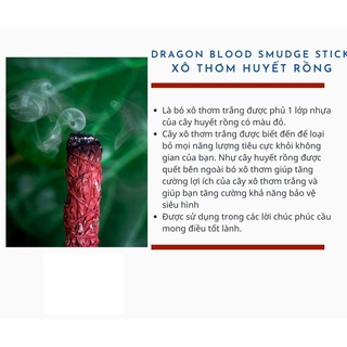 Xô thơm huyết rồng thanh tẩy mạnh mẽ và hút may mắn
