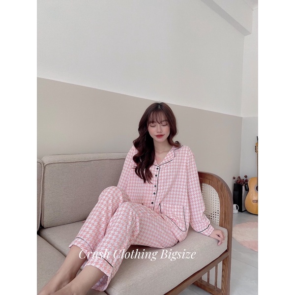 [Mẫu Đẹp] Pyjama Đồ Bộ  Bigsize 55-100kg Diện cực Đẹp Chất lụa Nhật  Cao Cấp