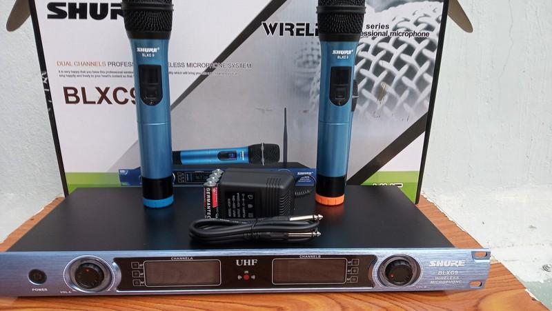 MICRO KHÔNG DÂY HÁT KARAOKE UHF SHURE BLXC9 CAO CẤP