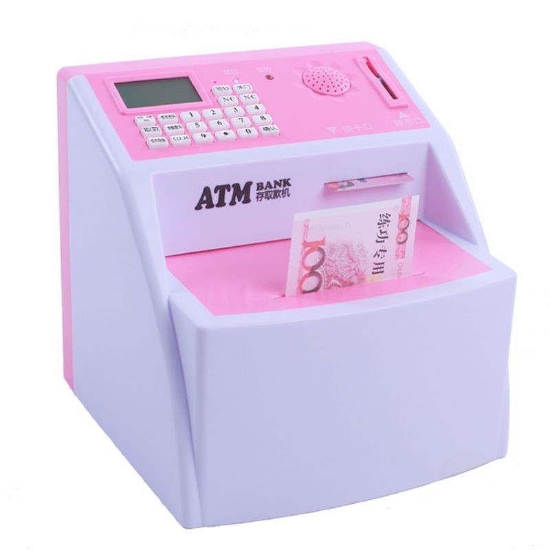 heo đất ATM có thể cất giữ và lấy ra khỏi con, máy rút tiền tự động, người nổi tiếng mạng, thả- hộp mật khẩu bằng c